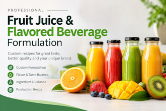 make professional fruit juice, flavored beverage formulation