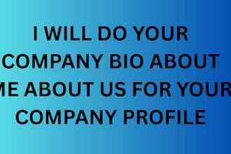 write SEO optimized company about us page