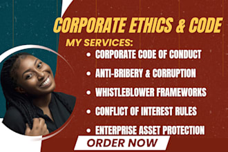 write your corporate code of conduct anti bribery and compliance policy