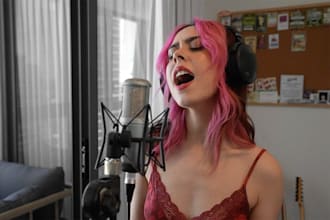 create powerful catchy female edm vocal techno afro house for your song