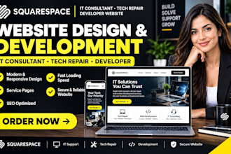 build squarespace it consultant website tech repair  developer website