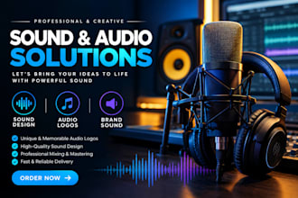 create a custom audio and sonic logo and sound branding