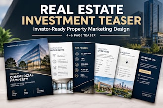 design a real estate investment teaser