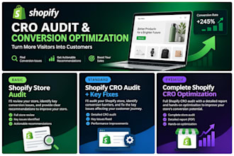 audit your shopify store and optimised the conversion rate