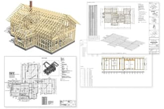 create vertex bd wood and steel framing models and drawings