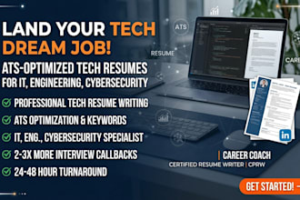 ats resume writer tech resume IT engineering, CV writing