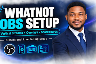 setup your whatnot live stream on obs with overlays and vertical layout