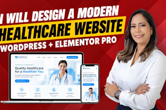 design wordpress healthcare website, medical website with wordpress elementor