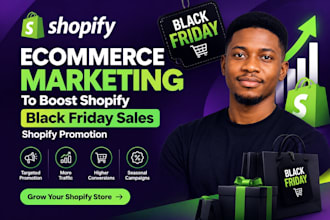 do ecommerce marketing to boost shopify black friday sales, shopify promotion