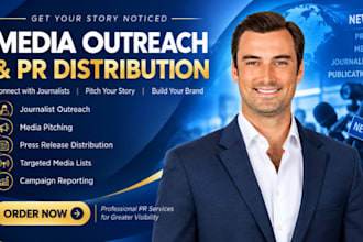 targeted journalist outreach media pitching press release distribution for brand