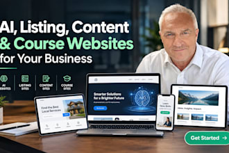 build ai, listing, content and course websites for your business
