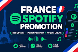 organic french spotify music promotion reach france streamers spotify marketing
