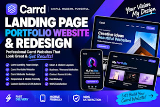 design carrd landing page carrd portfolio website redesign carrd landing page