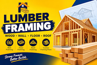 create lumber framing plans and wood framing layouts