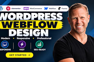 design, redesign or migrate your webflow, framer or wordpress website