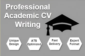 provide professional ats optimized academic CV writing services