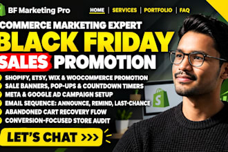 do black friday ecommerce marketing for shopify, etsy, wix and woocommerce