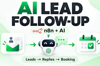 build an ai lead follow up and booking workflow with n8n