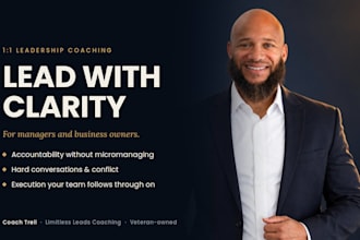 be your leadership coach for managers and business owners