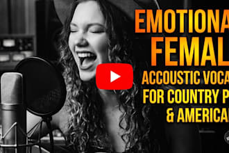 record emotional female vocals for your country pop and americana