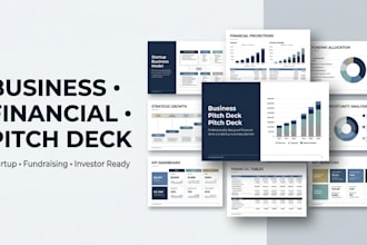 design business planner financial pitch deck startup fundraising planner design