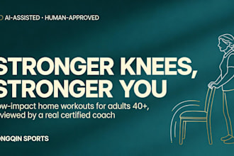design a safe low impact home workout and weight plan for adults 40 plus