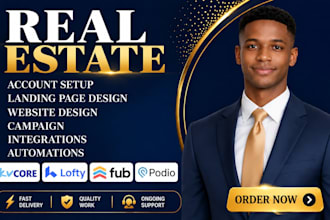 set up real estate crm lofty crm boldtrail kvcore gohighlevel follow up boss crm