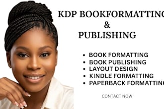 amazon KDP book editing paperback book formatting KDP book publishing book cover