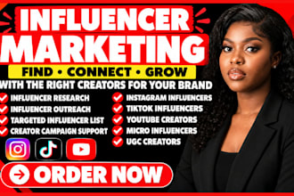 do influencer marketing, influencer research and influencer outreach
