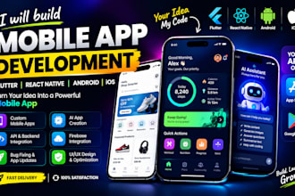 build mobile app development app developer flutter react native ai app creation