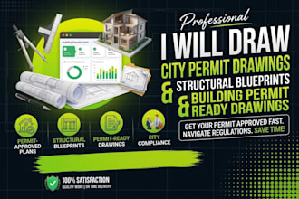 draw city permit drawings structural blueprints building permit ready drawings
