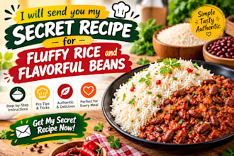 send you my secret recipe for fluffy rice and flavorful beans
