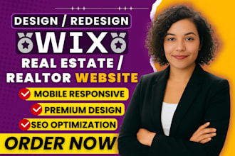 design wix real estate website with idx for realtors and brokers