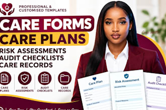 create care forms care plans risk assessments audit checklists care record