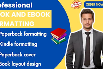 do book formatting, interior layout design and typesetting book layout design