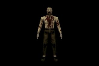 create psx style low poly 3d characters