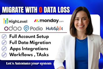 migrate monday crm podio odoo hubspot gohigh level pipedrive zoho crm freshworks