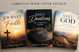christian book cover ebook memoir journal design paperback cover design  KDP