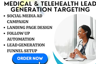 social media marketing for healthcare medical hospital medicare telehealth leads