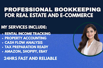 do real estate and ecommerce book keeping in quickbooks online and xero