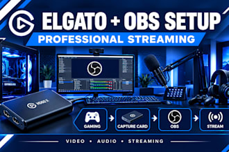 set up elgato capture card and obs for professional streaming