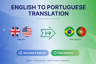 translate english to portuguese