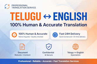 translate english to telugu naturally as native speaker
