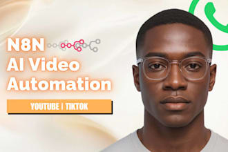 n8n ai faceless youtube video automation tiktok reels viral content creatomate