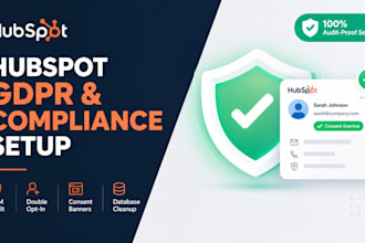 audit and set up a gdpr compliant hubspot CRM for your business