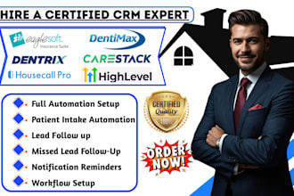 dental crm dentrix eaglesoft carestack dentimax ghl social media automation