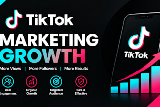 manage tiktok promotion and marketing for organic growth and engagement