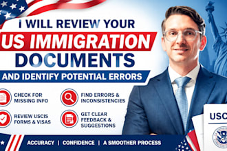 review your US immigration documents and identify potential errors