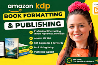 be your amazon book formating expert amazon book publishing ebook kindle kdp ads