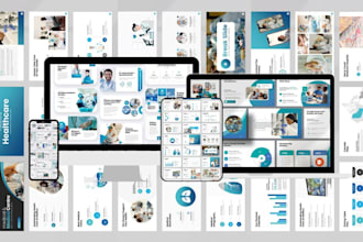 design medical and healthcare powerpoint presentation for nursing and research